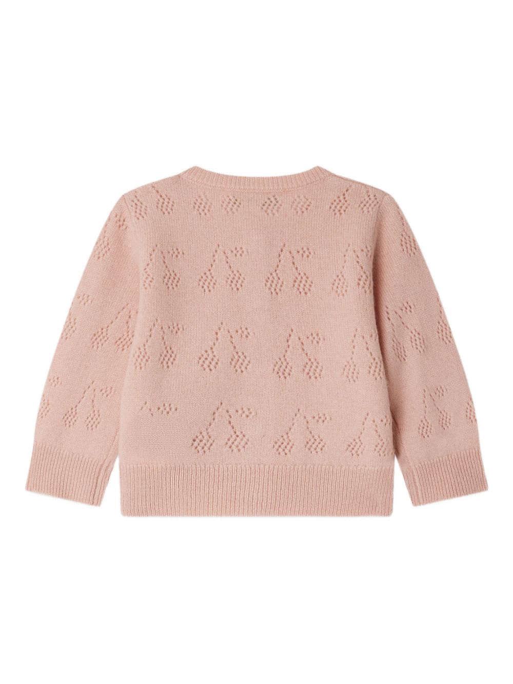 Cardigan per neonata Bonpoint rosa con bottoni W05XCAK00003 023 BONPOINT KIDS 