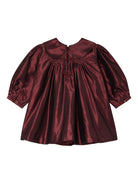 Abito per neonata Bonpoint rosso con colletto alla Peter Pan W05XDRW00008 052B BONPOINT KIDS 