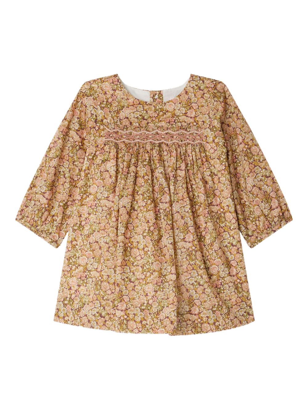 Abito per neonata Bonpoint rosa con stampa a fiori W05XDRW00020 522C BONPOINT KIDS 