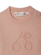 Maglione per neonata Bonpoint rosa con decorazione W05XJUK00002 023 BONPOINT KIDS 