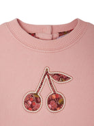 Felpa per neonata Bonpoint Dahlia rosa con motivo ciliegie W05XSWK00004 122 BONPOINT KIDS 