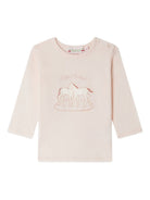 T-shirt per neonata Bonpoint rosa con stampa cavallo W05XTSK00005 120 BONPOINT KIDS 