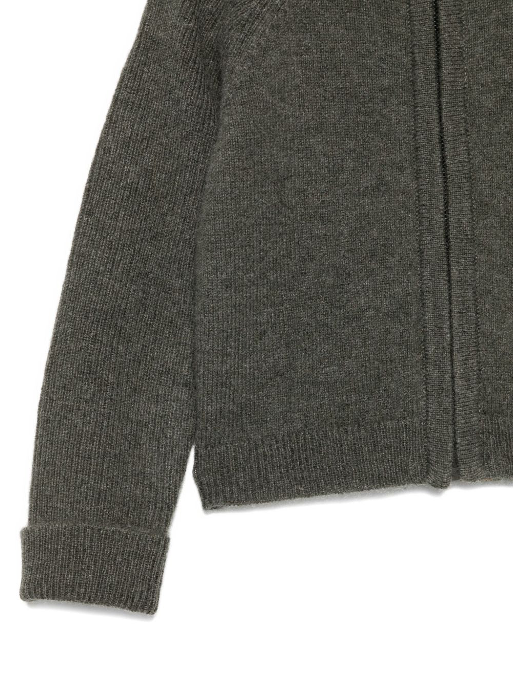 Cardigan per neonato Bonpoint grigio a coste con cerniera W05YCAK00003 245 BONPOINT KIDS 