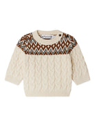 Maglione per neonato Bonpoint bianco a fantasia W05YJUK00001 969 BONPOINT KIDS 