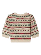 Maglione per neonato Bonpoint beige con motivo Fair Isle W05YJUK00002 975 BONPOINT KIDS 