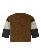 Maglione per neonato Bonpoint multicolor a righe con silhouette animalier W05YJUK00003 946 BONPOINT KIDS 