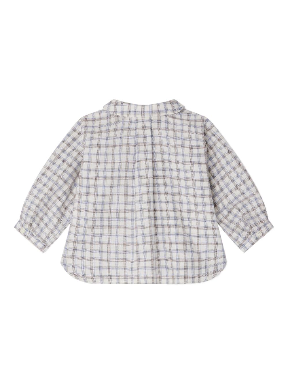 Camicia per neonato Bonpoint bianco con motivo a quadri W05YSHW00003 374C BONPOINT KIDS 