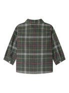 Camicia per neonato Bonpoint verde con motivo a quadri W05YSHW00011 395A BONPOINT KIDS 