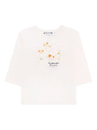 T-shirt per neonato Bonpoint bianca con stampa W05YTSK00001 104 BONPOINT KIDS 