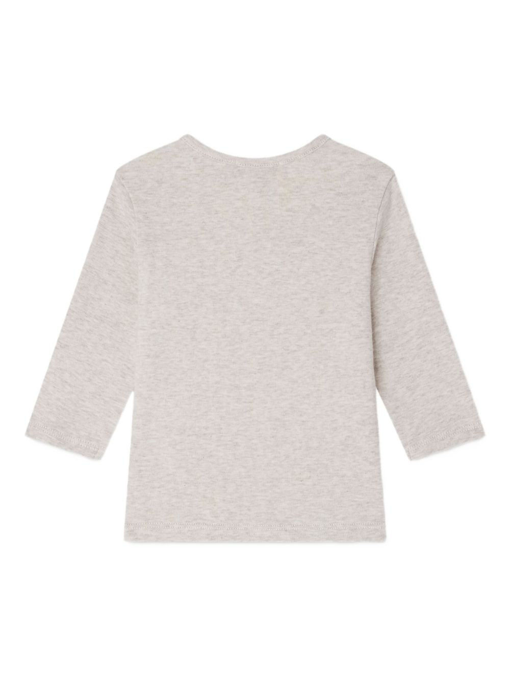 T-shirt per neonato Bonpoint beige con stampa ferro di cavallo W05YTSK00002 160A BONPOINT KIDS 