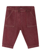 Pantaloni per neonato Bonpoint Thursday borgogna con vita elasticizzata W05ZPAW00001 052A BONPOINT KIDS 