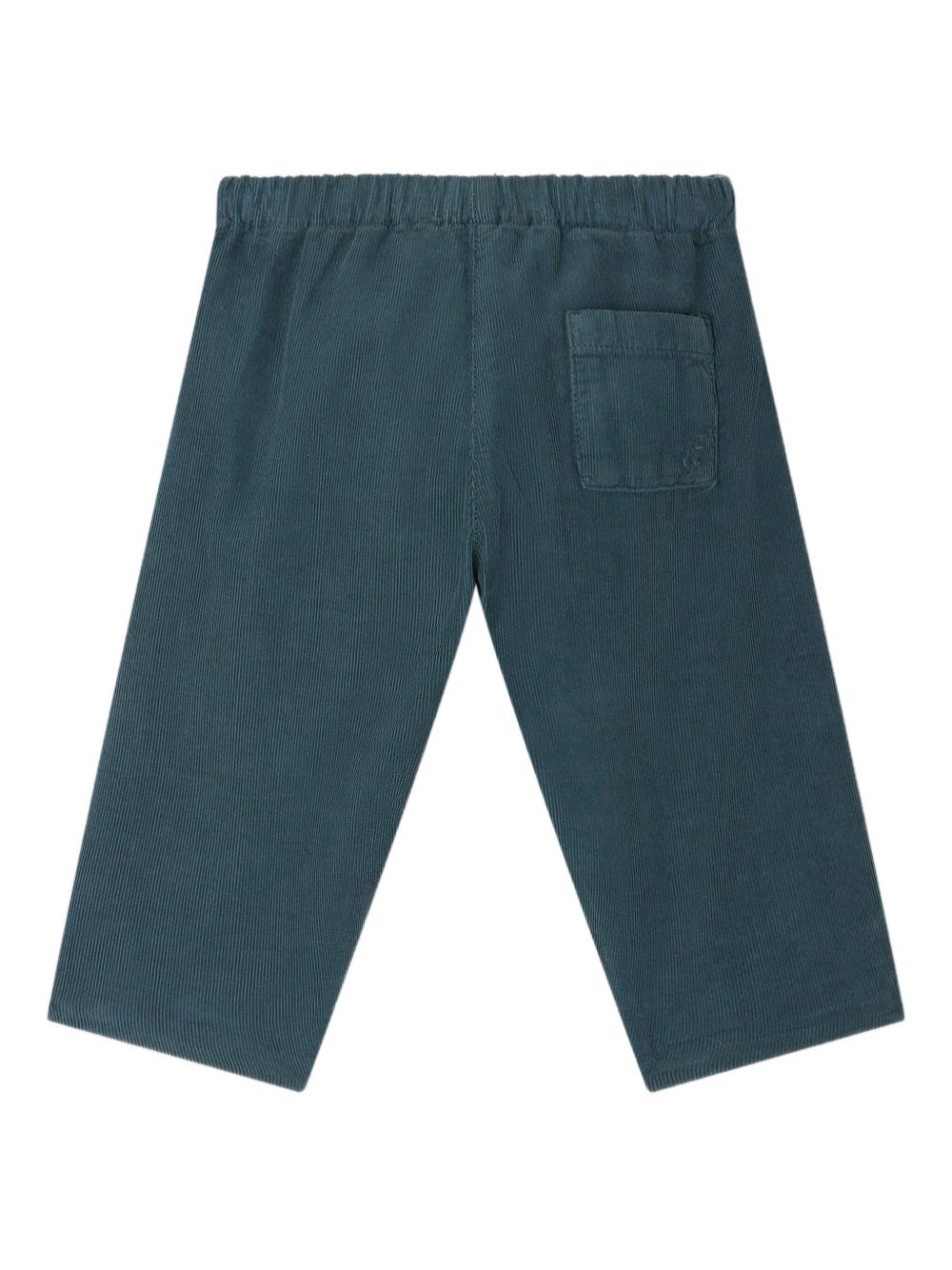 Pantaloni per neonato Bonpoint Dandy verde a coste con vita elasticizzata W05ZPAW00005 043 BONPOINT KIDS 