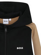 Felpa per bambino Boss Kids multicolore con design color-block J52322 09B BOSS KIDS 