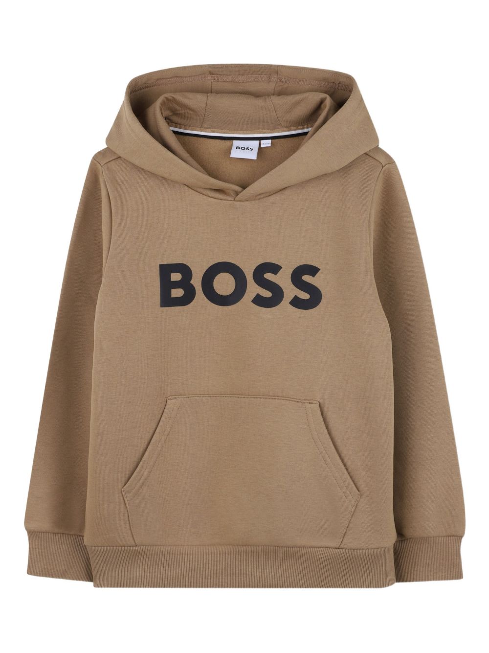 Felpa per bambino Boss Kids marrone con dettaglio logo J52351 269 BOSS KIDS 