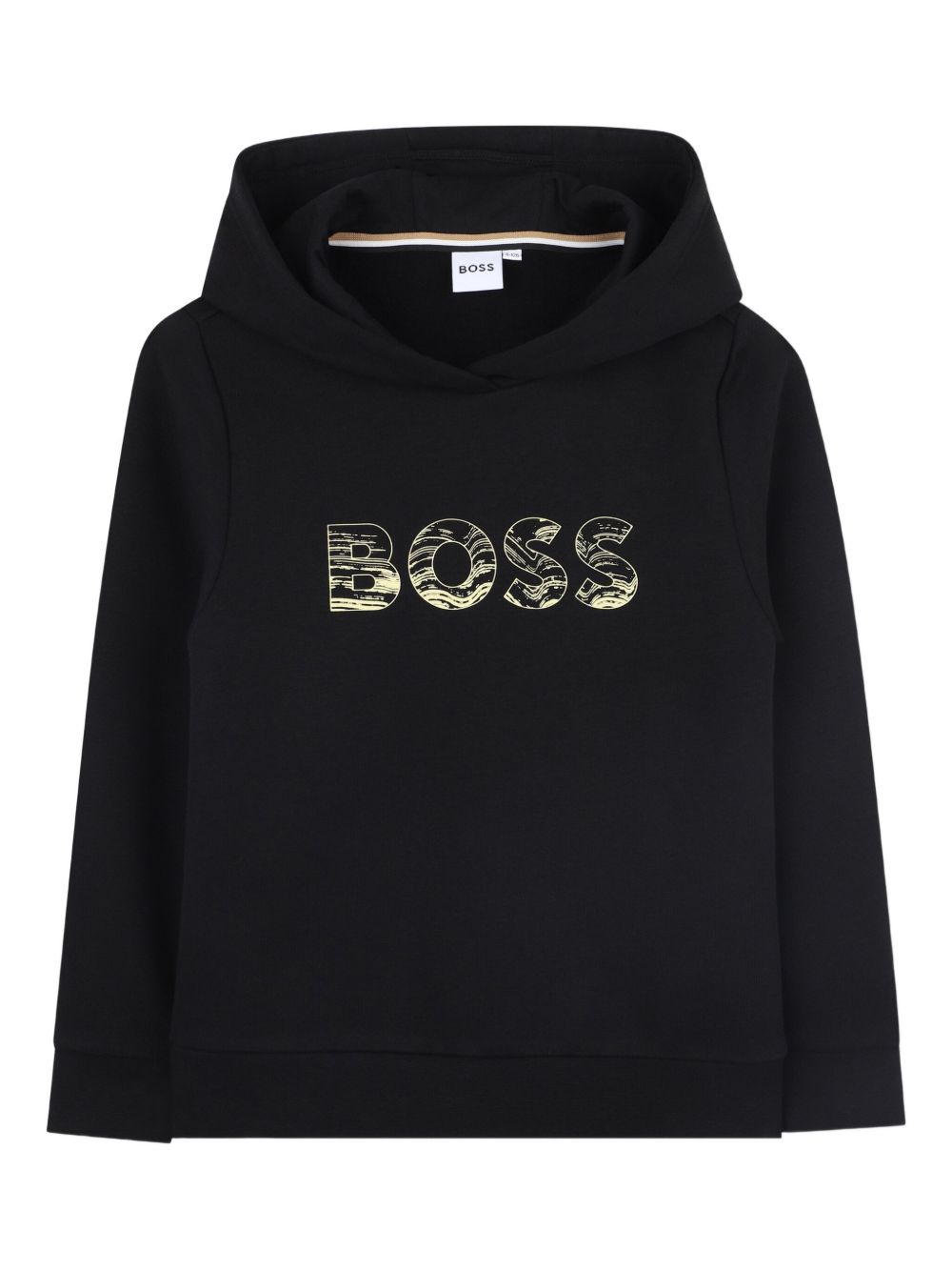 Felpa per bambino BOSS Kids nera con cappuccio J52355 09B BOSS KIDS 