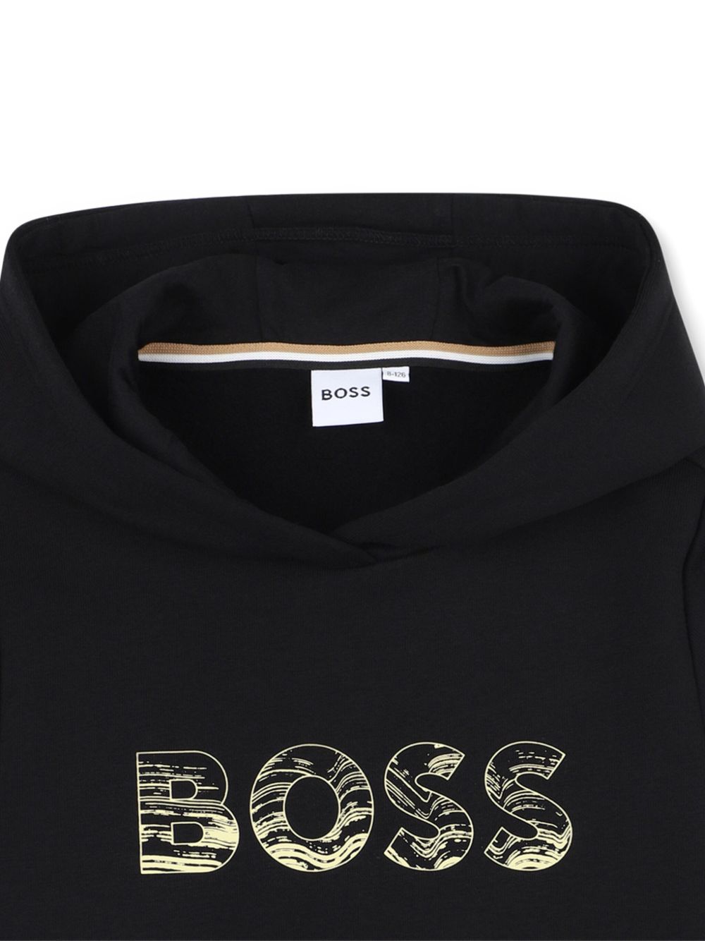 Felpa per bambino BOSS Kids nera con cappuccio J52355 09B BOSS KIDS 