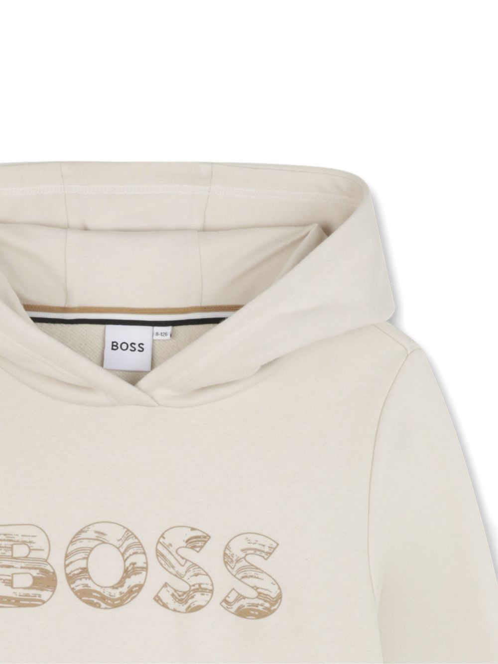Felpa per bambino BOSS Kids beige con cappuccio J52355 21C BOSS KIDS 