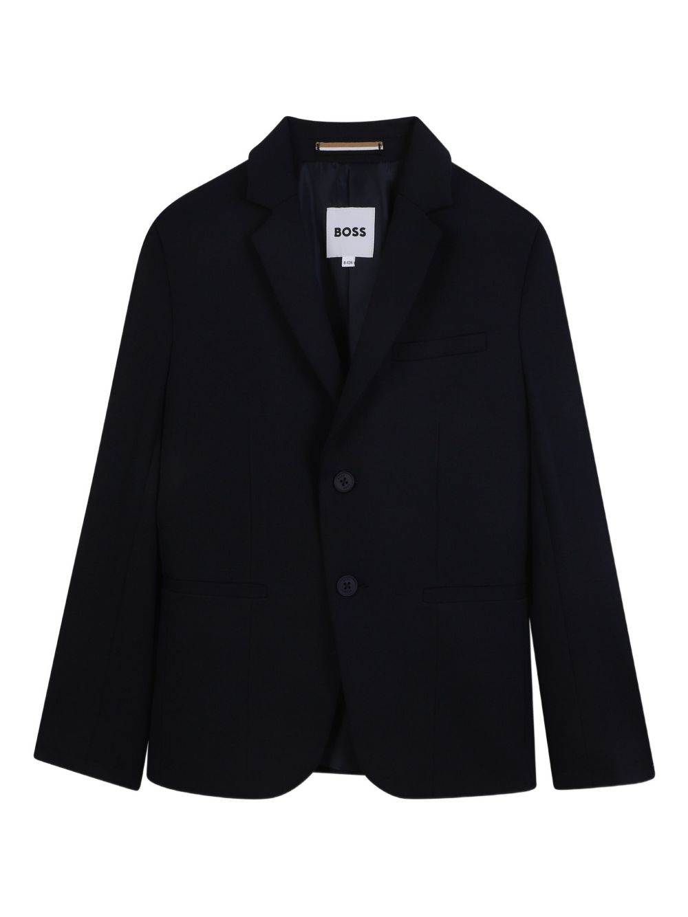 Blazer monopetto per bambino BOSS Kids blu con revers classici J52382 862 BOSS KIDS 