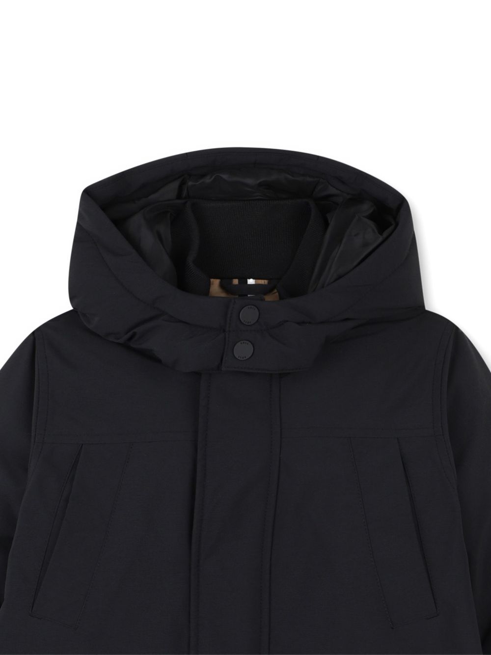 Parka imbottito per bambino BOSS Kids blu con cappuccio J52388 09B BOSS KIDS 