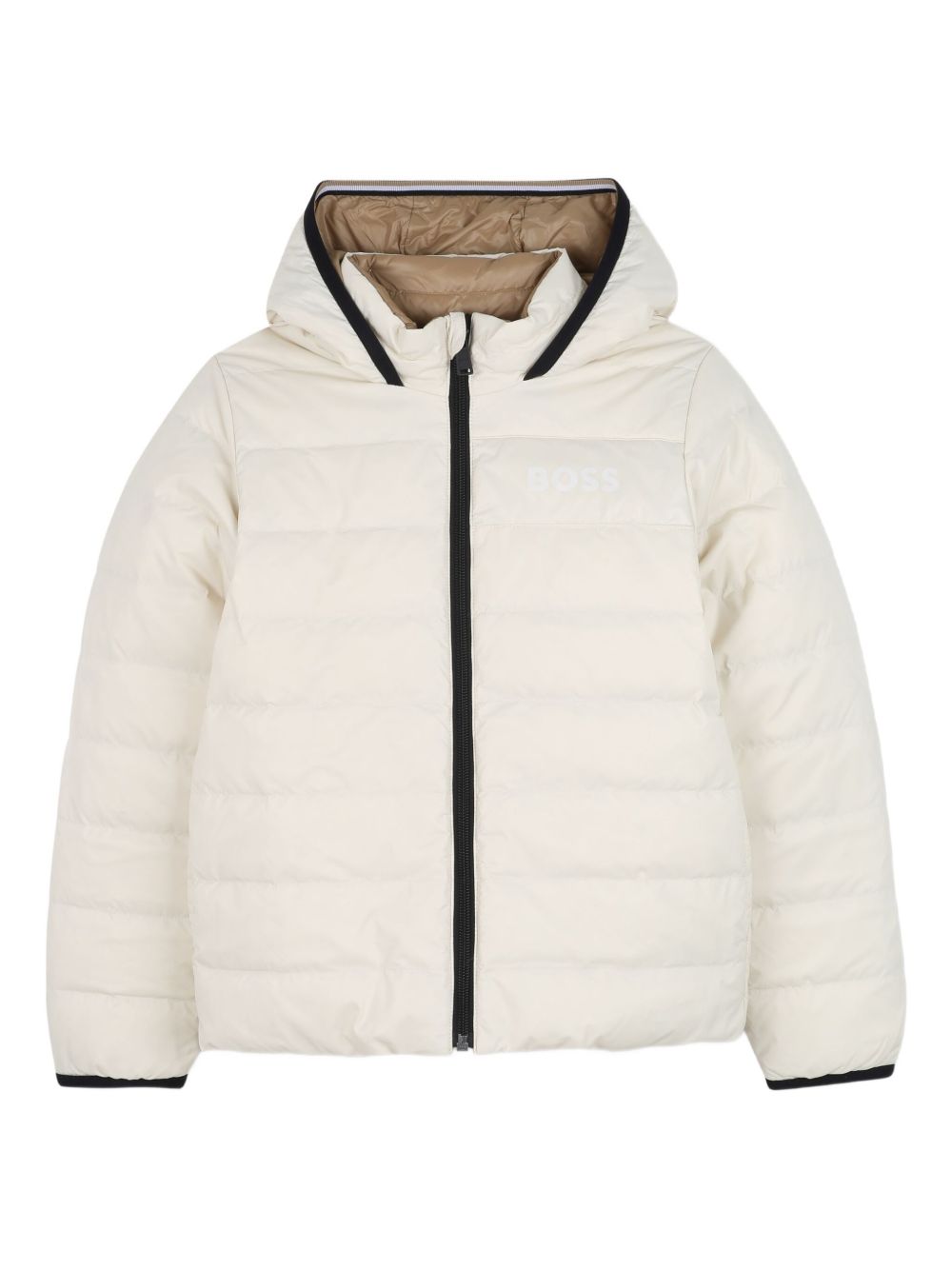Giubbino per bambino Boss Kids beige con design reversibile J52398 21C BOSS KIDS 