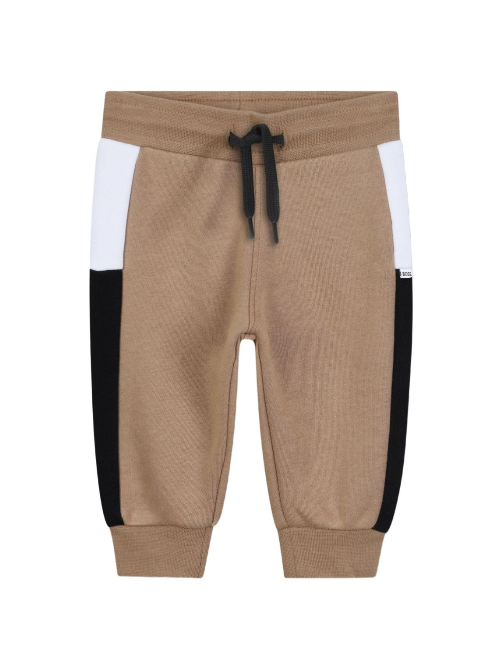 Pantaloni sportivi per bambino Boss Kids beige con inserti laterali a contrasto J52429 269 BOSS KIDS 