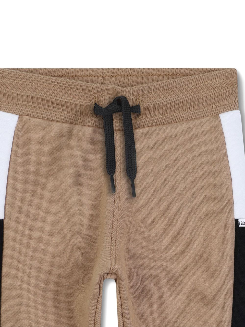 Pantaloni sportivi per bambino Boss Kids beige con inserti laterali a contrasto J52429 269 BOSS KIDS 
