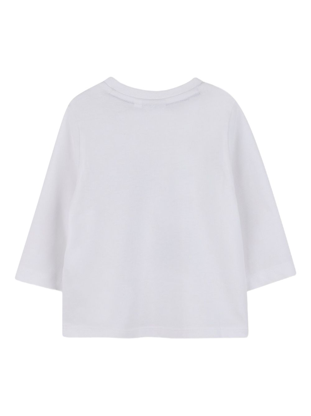 T-shirt per neonato Boss Kidswear bianco con stampa con logo J52472 N50 BOSS KIDS 