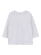 T-shirt per neonato Boss Kidswear bianco con stampa con logo J52472 N50 BOSS KIDS 