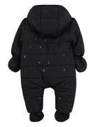 Tuta da neve per neonato Boss Kids nera con applicazione con logo J52494 09B BOSS KIDS 