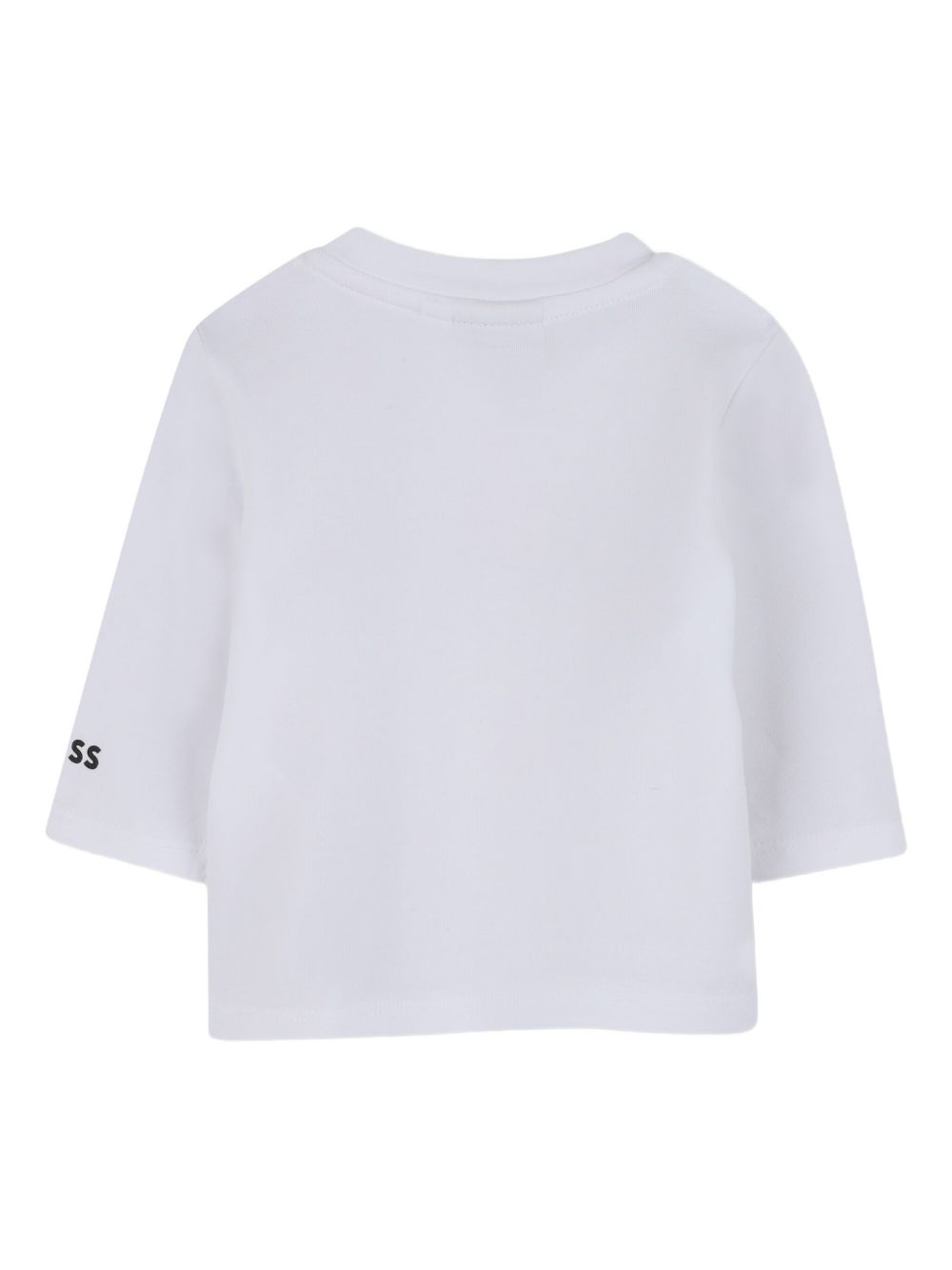 T-shirt per neonato Boss Kids bianca con maniche a 3/4 J52514 10P BOSS KIDS 