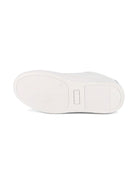 Sneakers per bambino BOSS Kids bianche con dettaglio con placca con logo J52554 10P BOSS KIDS 