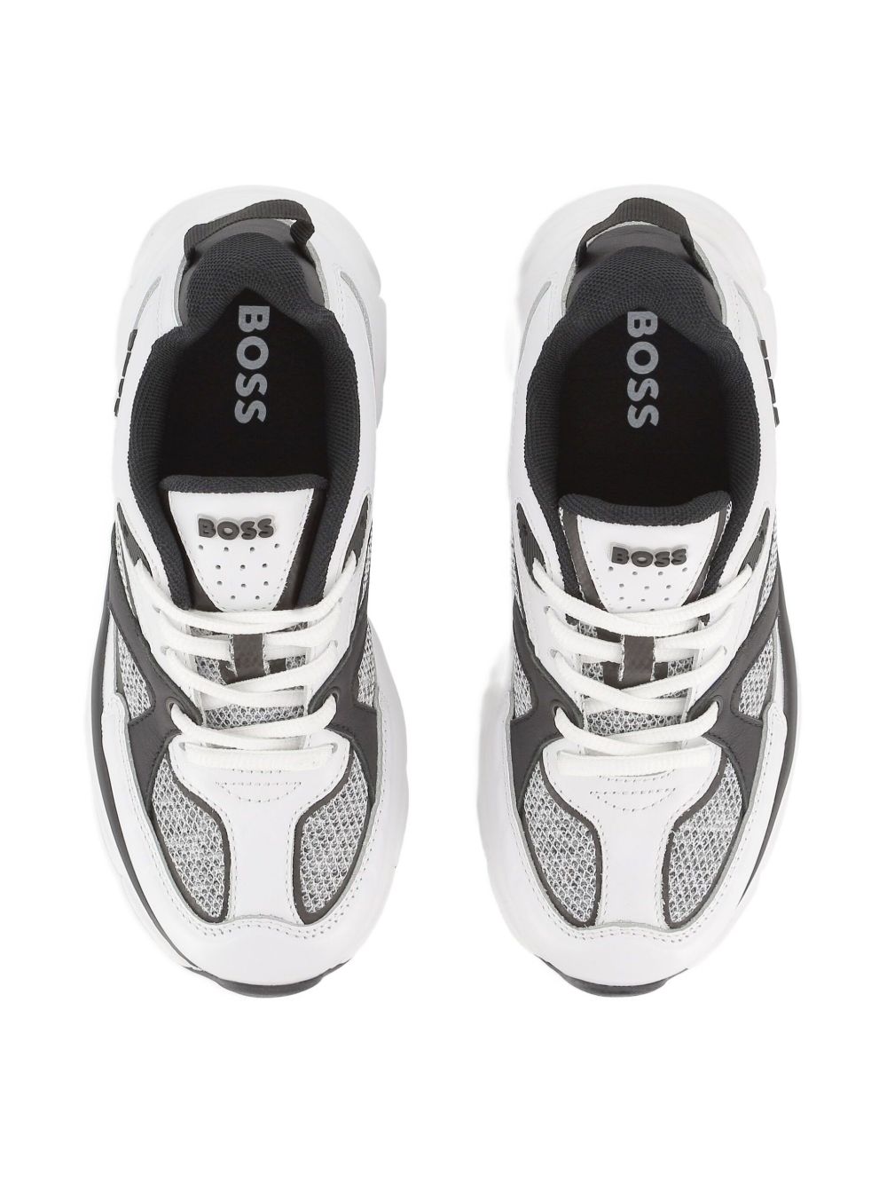 Sneakers per bambino Boss Kids bianche con inserti in rete J52570 10P BOSS KIDS 