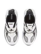 Sneakers per bambino Boss Kids bianche con inserti in rete J52570 10P BOSS KIDS 