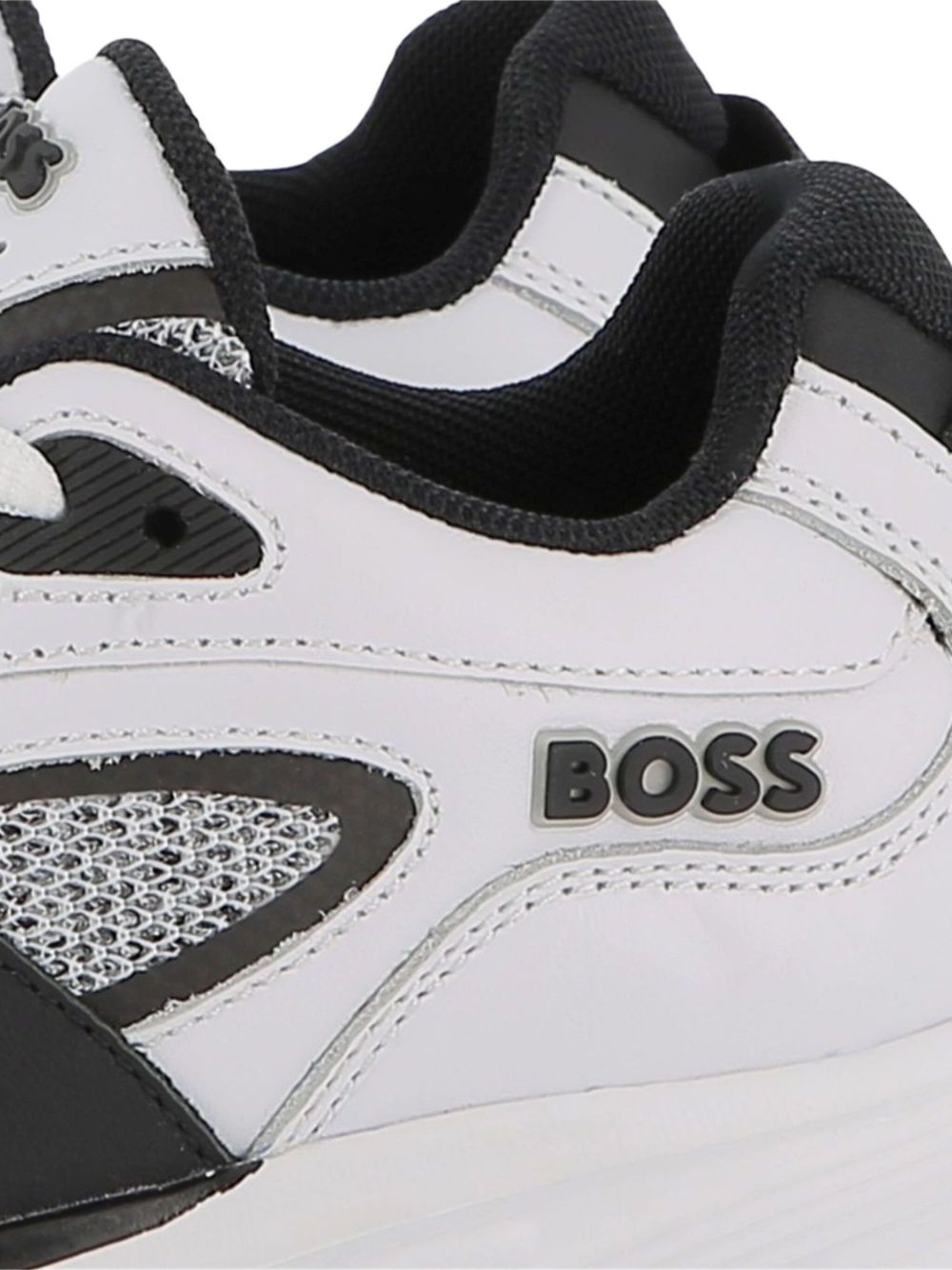 Sneakers per bambino Boss Kids bianche con inserti in rete J52570 10P BOSS KIDS 