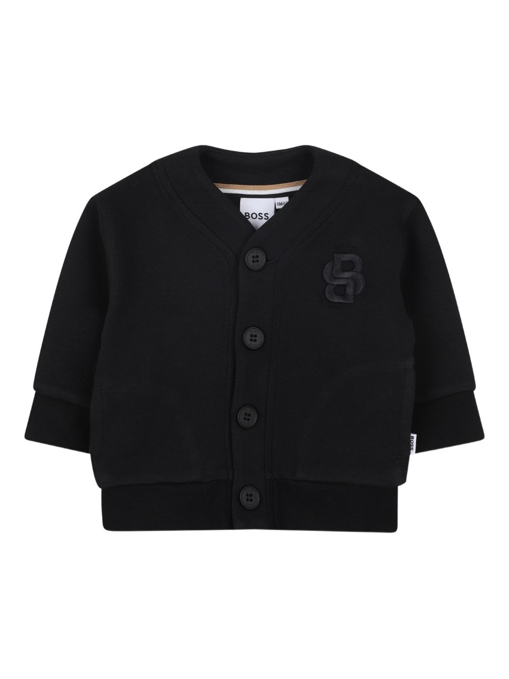 Cardigan per neonato BOSS Kidswear nero con bottoni J52722 09B BOSS KIDS 