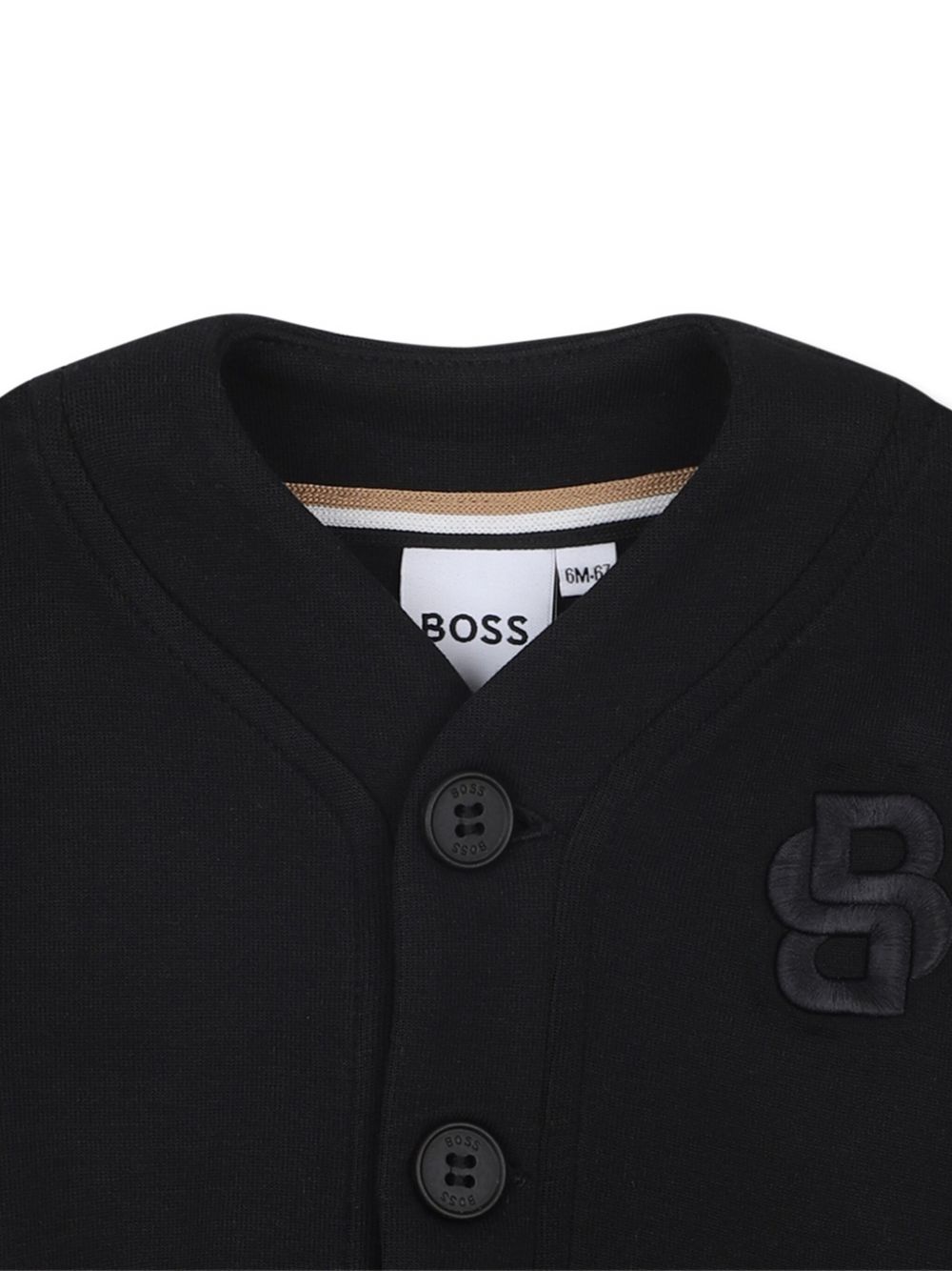 Cardigan per neonato BOSS Kidswear nero con bottoni J52722 09B BOSS KIDS 