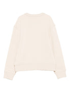 Felpa per bambino Burberry Kids bianca con stampa 8110651 B8620 BURBERRY KIDS 