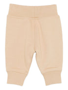 Pantaloni sportivi per neonati Burberry Kids beige con fettuccia Burberry Check 8112568 B9719 BURBERRY KIDS 