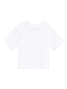 T-shirt per neonato Burberry Kids biaca con stampa grafica 8112573 A1464 BURBERRY KIDS 