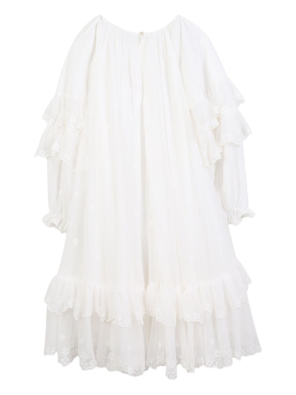 Abito per bambina Chloé Kids bianco con ruches C20612 117 CHLOE' KIDS 