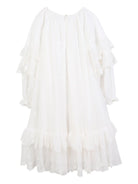 Abito per bambina Chloé Kids bianco con ruches C20612 117 CHLOE' KIDS 