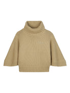 Maglione per bambina Chloé Kids beige con collo alto a coste C20642 63C CHLOE' KIDS 