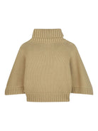 Maglione per bambina Chloé Kids beige con collo alto a coste C20642 63C CHLOE' KIDS 