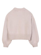 Maglione per bambina Chloé Kids beige crop C20644 257 CHLOE' KIDS 
