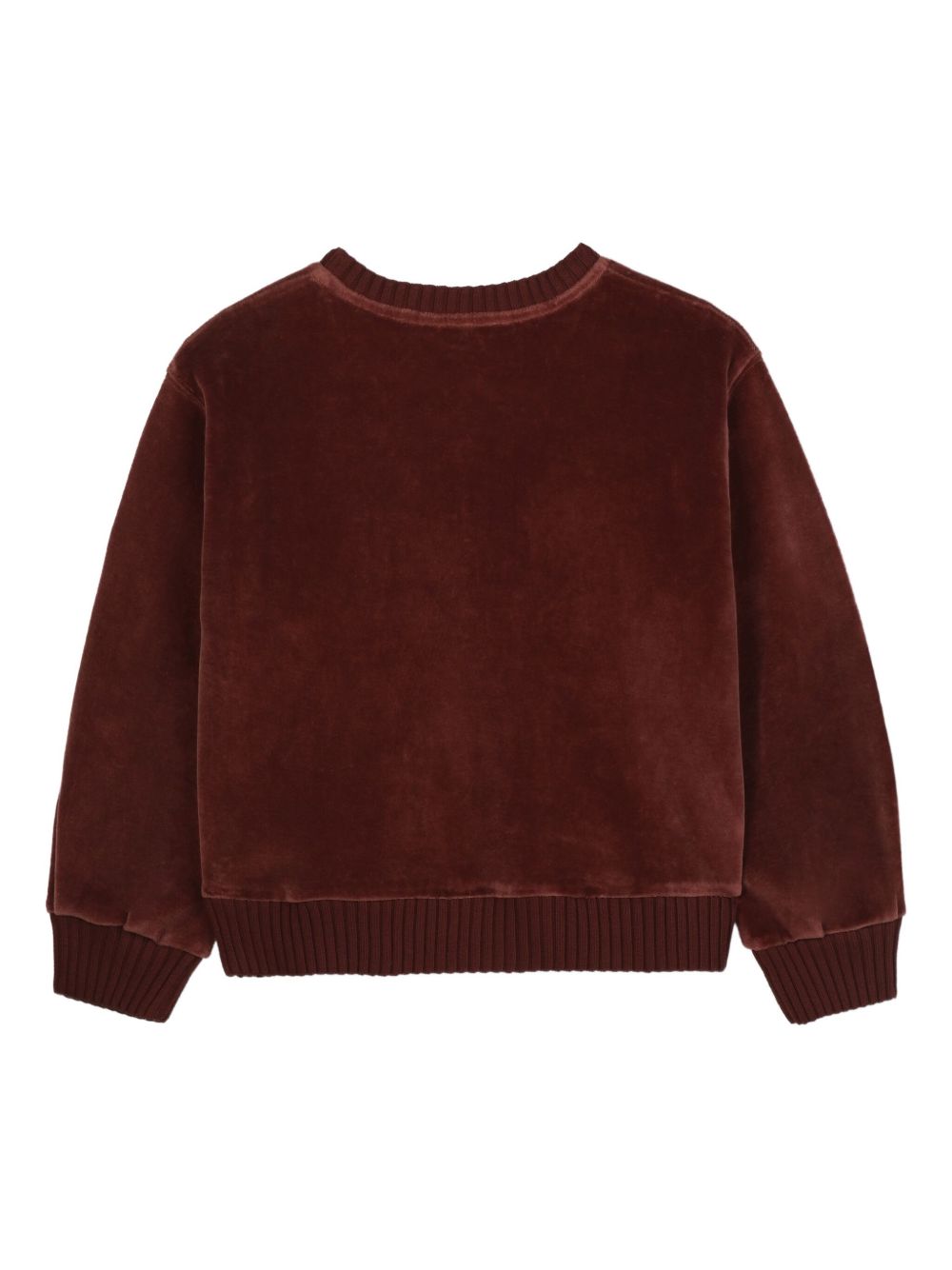 Felpa per bambina Chloé Kids rosso con logo ricamato C20648 958 CHLOE' KIDS 