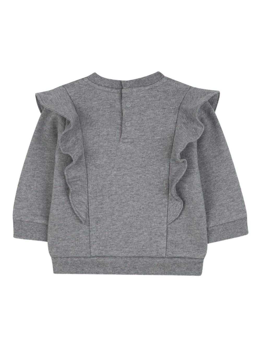 Felpa per bambina Chloé Kids grigia con stampa con logo C20705 A46 CHLOE' KIDS 