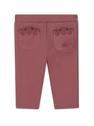 Leggings per neonata Chloé Kids rosa con ricamo sulle tasche C20707 47N CHLOE' KIDS 