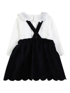 Abito per neonata Chloé Kids blu con colletto arricciato C20716 N68 CHLOE' KIDS 