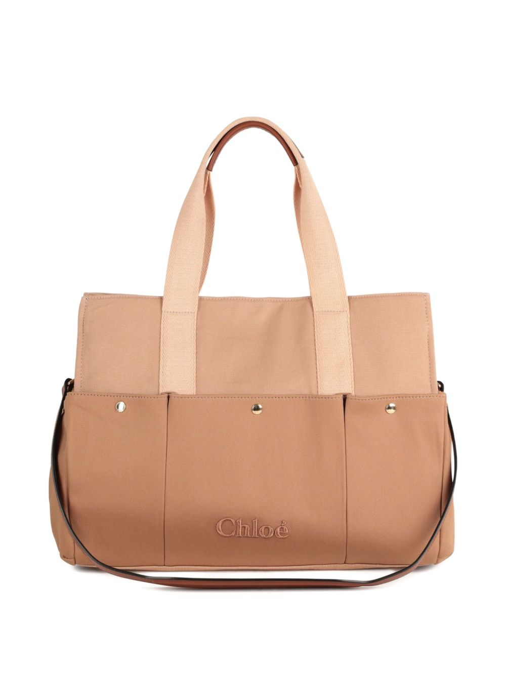 Borsa fasciatoio per neonati Chloé Kids beige con dettaglio logo C20764 244 CHLOE' KIDS 