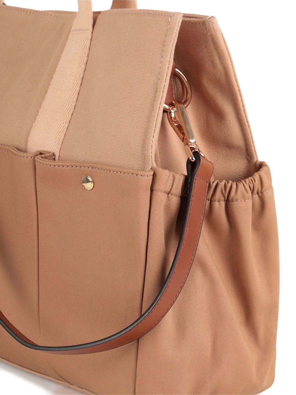 Borsa fasciatoio per neonati Chloé Kids beige con dettaglio logo C20764 244 CHLOE' KIDS 